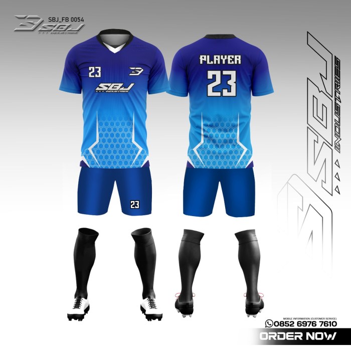 Contoh desain celana futsal printing