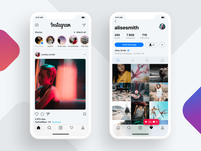 Contoh desain content instagram