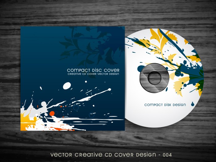 Cd cover vector graphics