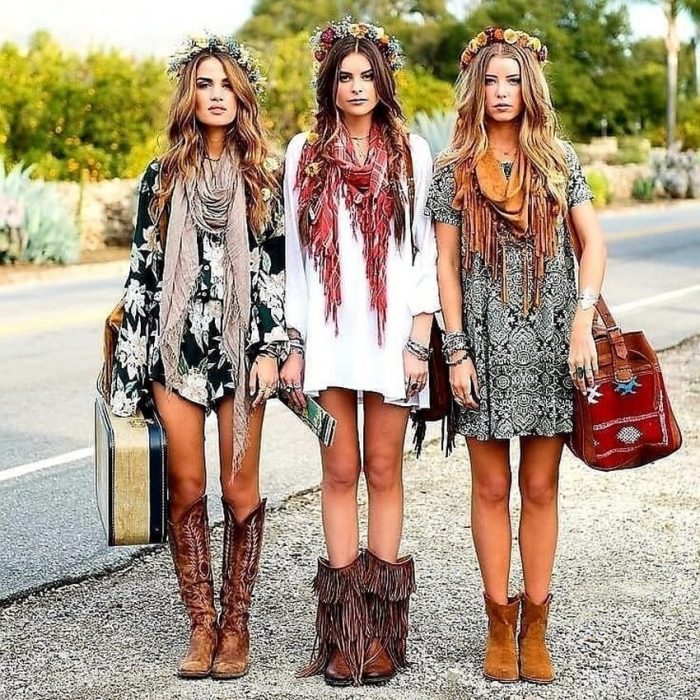 Boho style party dresses